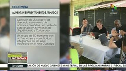 Colombia: CNJP denuncia aumento de enfrentamientos armados
