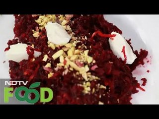 Watch recipe: Beetroot Halwa with Mascarpone Cheese