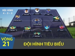 Quảng Nam và Sông Lam Nghệ An "ÁP ĐẢO" đội hình tiêu biểu vòng 21 V League