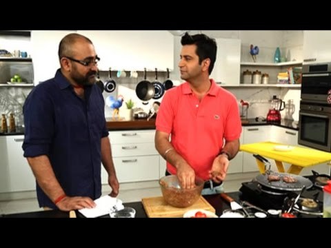 Kunal Kapur prepares lamb kababs and Pudina paranathas