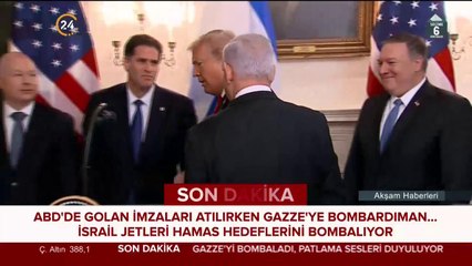 Golan Tepeleri’ndeki ‘İsrail egemenliğini’ tanıyan belge imzalandı