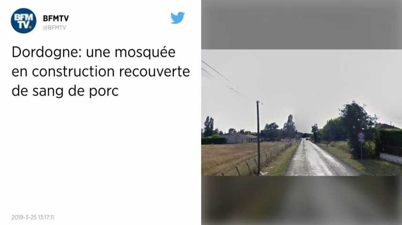 Dordogne : une tête de porc tranchée et du sang sur les murs de la future mosquée de Bergerac.