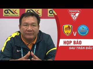 HỌP BÁO SAU TRẬN | HLV HOÀNG VĂN PHÚC HÀI LÒNG VỚI 1 ĐIỂM GIÀNH ĐƯỢC