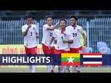 Highlight | U21 Myanmar giành Hạng 3 sau lần thứ 2 