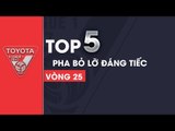 Văn Quyết bỏ lỡ cơ hội đáng tiếc nhất vòng 25 V League 2017 | Top 5 pha bỏ lỡ