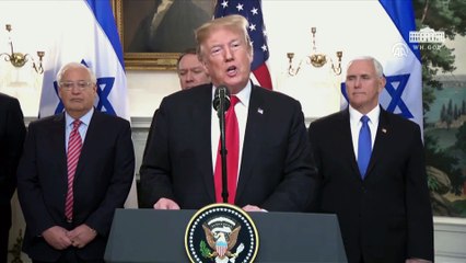 ABD, Golan Tepelerini resmen 'İsrail toprağı' olarak tanıdı - WASHINGTON