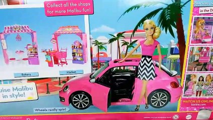 Barbie voiture Volkswagen Beetle and Doll Set &Frozen ElsaバービーフォルクスワーゲンビートルCarro de boneca de barbie