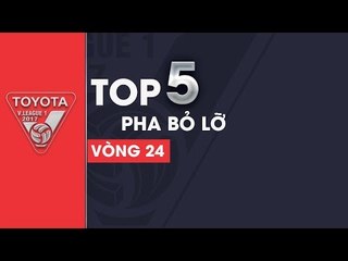 Lê Hoàng Thiên bỏ lỡ cơ hội đáng tiếc nhất vòng 24 V League