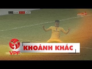 Hồ Tuấn Tài mở điểm cho SLNA sau bàn thắng vào lưới CLB TP.HCM | VPF Media