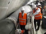 Gérard Larcher en visite sur le chantier du Lyon-Turin à Saint-Rémy-de-Maurienne