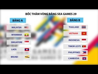 BỐC THĂM BÓNG ĐÁ NAM SEA GAMES 29 | U22 VIỆT NAM RƠI VÀO BẢNG TỬ THẦN