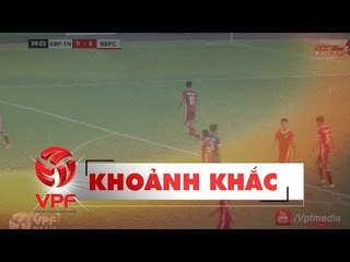 Tình huống nguy hiểm hiếm hoi trong trận đấu giữa XM Fico Tây Ninh vs Bình Định | VPF Media