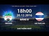FULL | U21 HAGL - U21 THÁI LAN | Giải bóng đá U21 Quốc Tế Báo Thanh Niên 2016