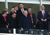 Cumhurbaşkanı Erdoğan Türkiye-Moldova Maçını Takip Etti