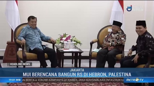 MUI Minta Dukungan JK Bangun Rumah Sakit di Palestina