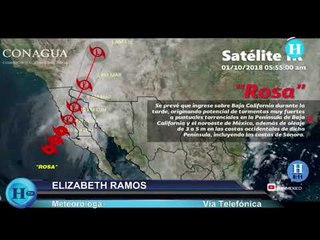 Tormenta tropical "Rosa" tocará tierra este lunes