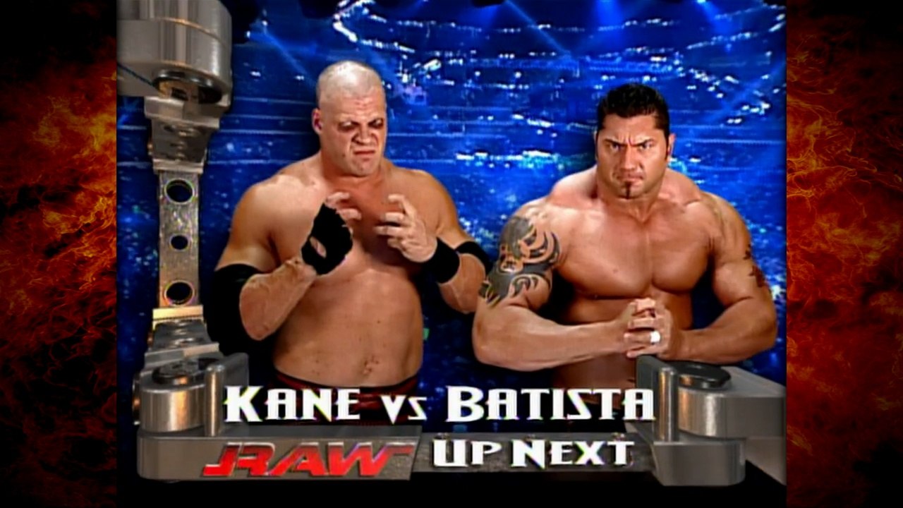 Kane vs Batista (Matt Hardy Attacks Kane) 7/5/04