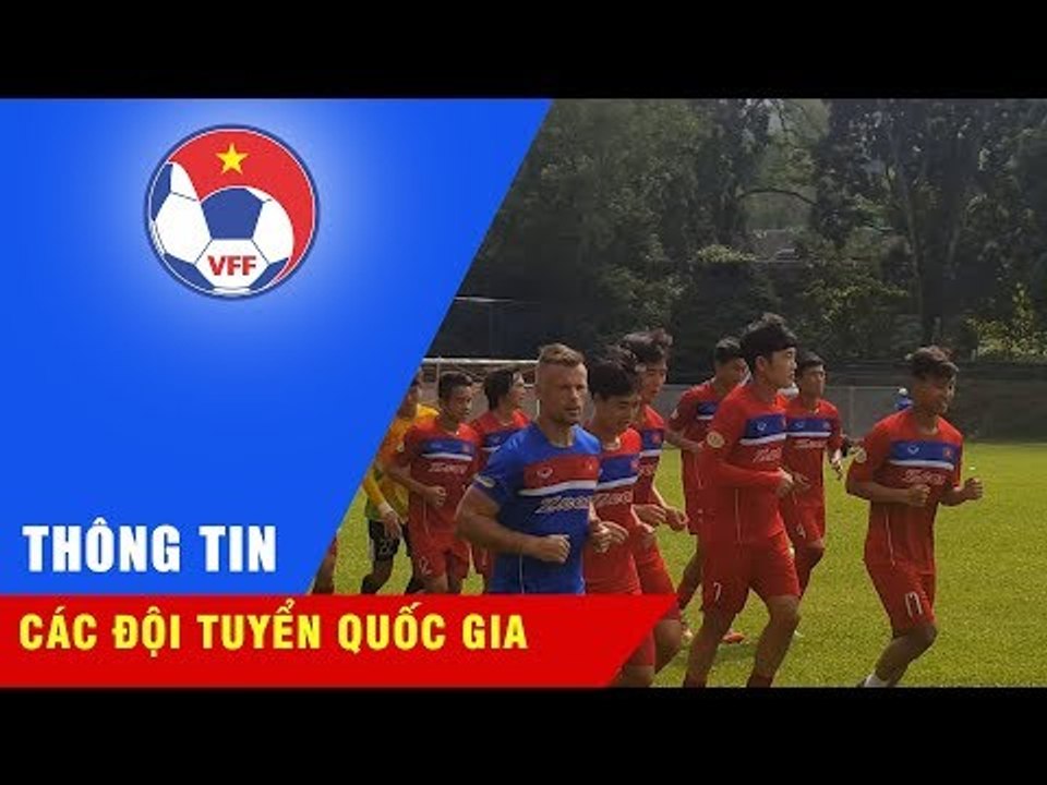 ĐỘI TUYỂN U22 VIỆT NAM TẬP NHẸ TRƯỚC TRẬN ĐẤU GẶP U22 CAMPUCHIA
