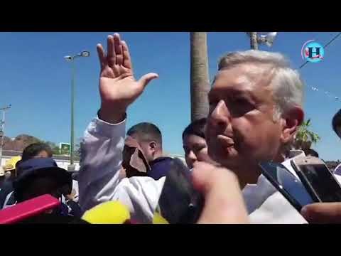 López Obrador da conferencia de prensa en Guaymas