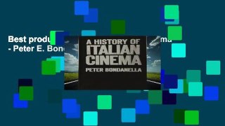 Best product  A History of Italian Cinema - Peter E. Bondanella