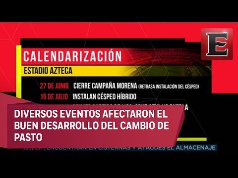 ¿Por qué se afectó la cancha del Estadio Azteca?