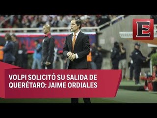 Salida de Volpi no modifica los objetivos de Querétaro: Jaime Ordiales