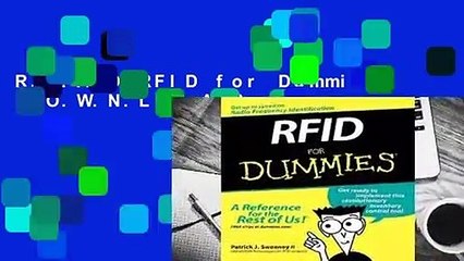 R.E.A.D RFID for Dummies D.O.W.N.L.O.A.D