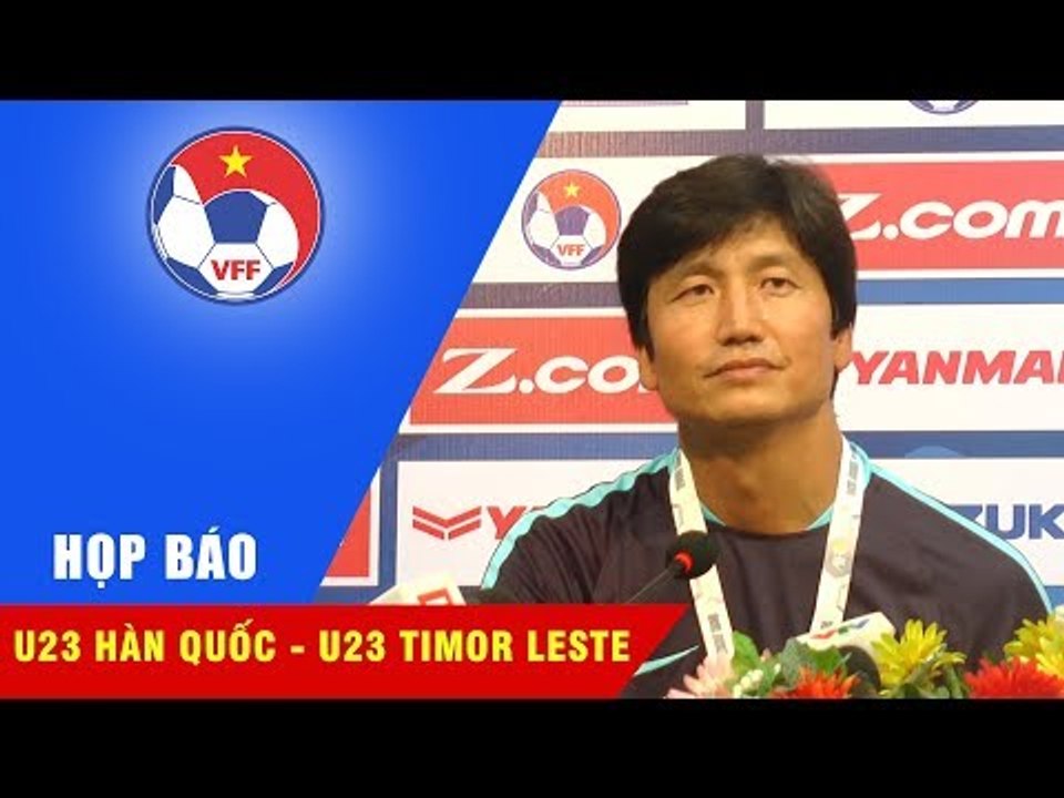 HỌP BÁO I HLV JEONG JUNG YONG HƯỚNG TỚI TRẬN QUYẾT ĐẤU VỚI U23 VIỆT NAM