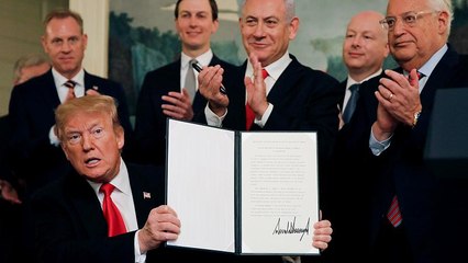 EEUU reconoce los Altos del Golán como territorio israelí