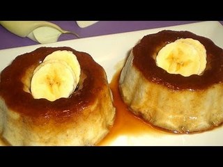 Receta de pudín de plátano con merengue / Banana pudding with meringue recipe