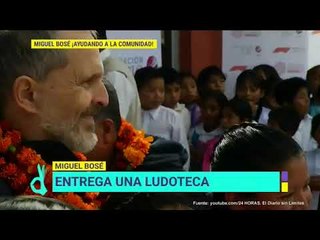 ¡Miguel Bosé inauguró una ludoteca en una comunidad indígena! | De Primera Mano