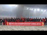 Khoảnh khắc U23 Việt Nam nhận Huy chương Bạc tại VCK U23 Châu Á 2018