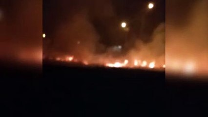 Morador registra incêndio ambiental no Julieta Bueno