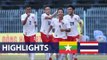 Highlight | Lần thứ 2 thất bại trước U21 Myanmar, U21 Thái Lan rời giải với vị trí thứ 4