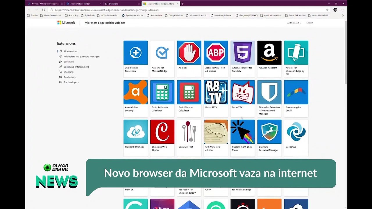 Novo browser da Microsoft vaza na internet