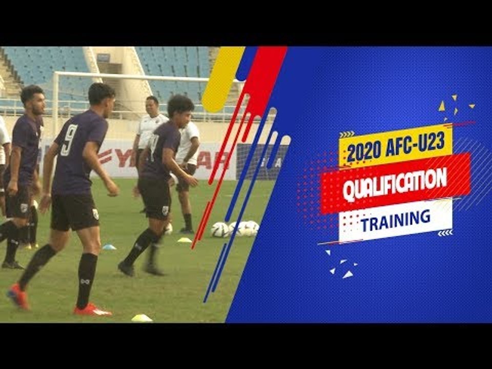 U23 Thái Lan làm quen sân Mỹ Đình, sẵn sàng đại chiến với Indonesia | VFF Channel