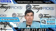 Presbyterian Blue Hose vs. Marshall Thundering Herd 3/26/2019 Picks Predictions