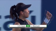 Hsieh bt Wozniacki (6-3 6-7 6-2)