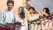 Sara Ali Khan Kartik Aaryan FIRST Time Together In PUBLIC, Greet Fans | Love Aaj Kal 2