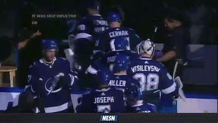 Andrei Vasilevskiy's Save Turns Into Lightning Goal In Crazy Sequence