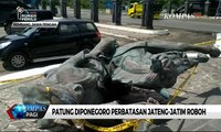 Hujan Disertasi Angin Kencang, Patung Diponegoro Perbatasan Jateng-Jatim Roboh