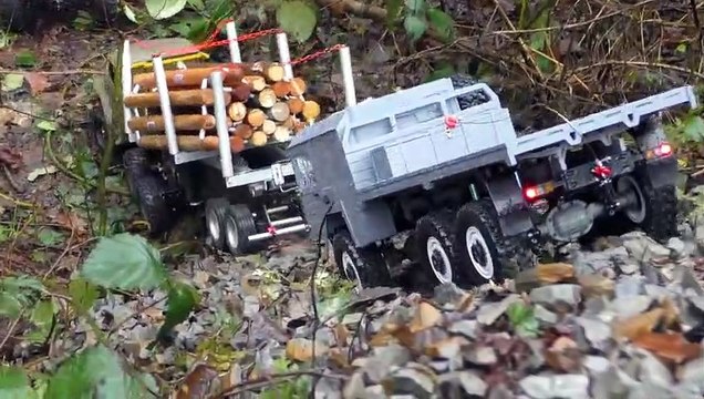 الصليب الأحمر العملاقة المتطرفة مذهلة RC مغامرة مع BC8 &أمبير ؛ URAL4320 الجزء 2