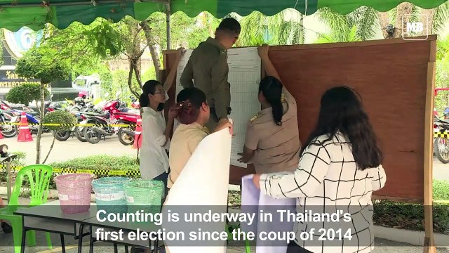 Thai junta party lead in first general election since 2014