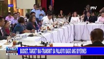 2019 nat'l budget, target mai-transmit sa Palasyo bago ang Biyernes