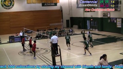 Centennial Huskies vs. Brea Olinda Wildcats Boys Volleyball 3-25-19