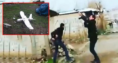 Derecik'te PKK'lıların Gönderdiği Patlayıcı Yüklü Drone, Vurularak Düşürüldü