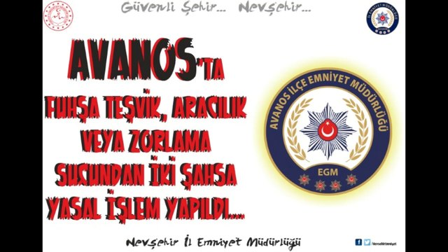 Nevşehir İl Emniyet Müdürlüğü - Avanos’ta Fuhşa Teşvik, Aracılık Veya Zorlama Suçundan İki Şahsa Yasal İşlem Yapıldı.