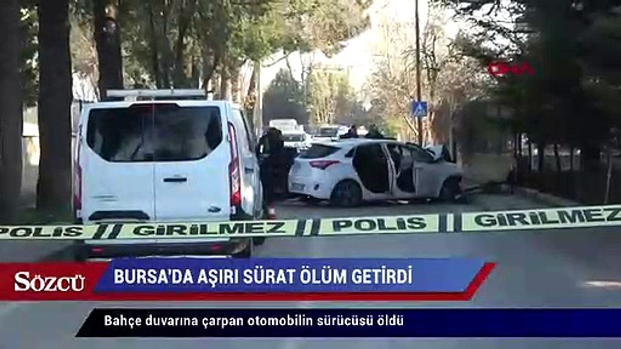Bahçe duvarına çarpan otomobilin sürücüsü öldü