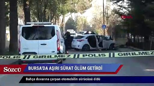 Bahçe duvarına çarpan otomobilin sürücüsü öldü