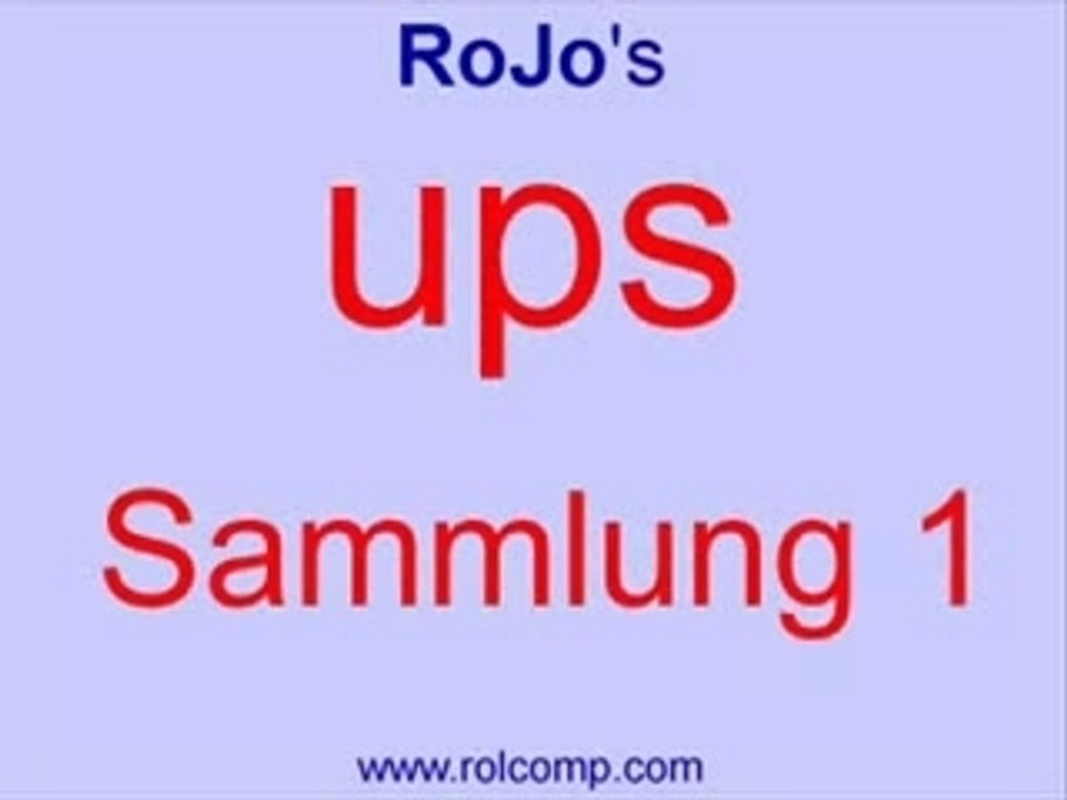 RoJo Hoppalas Sammlung 1